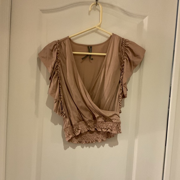 Pink short sleeve blouse Anthropologie - Picture 1 of 1